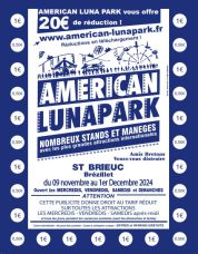 Réduction 20€ American Lunaparc Saint Brieuc